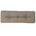 Vidaxl palletkussen 120x40x12 cm stof taupe