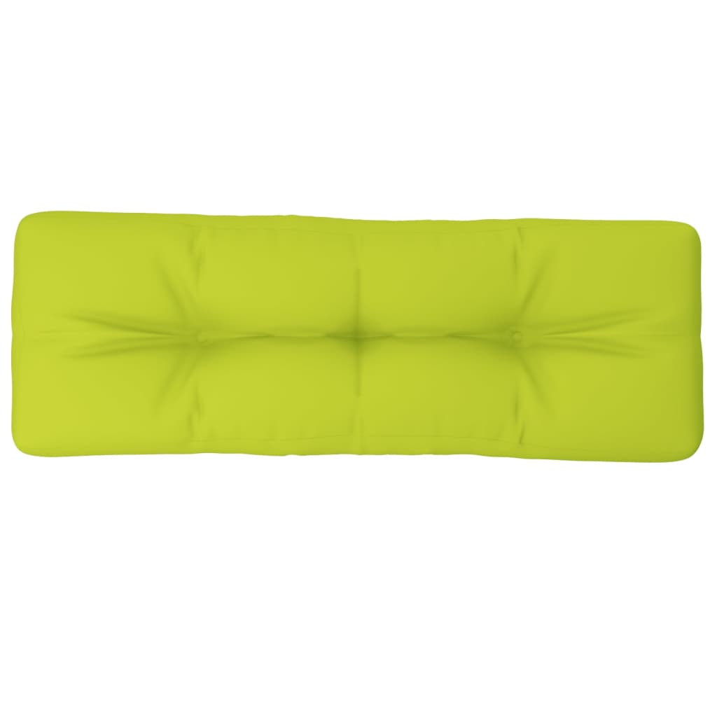 Vidaxl palletkussen 120x40x12 cm stof heldergroen