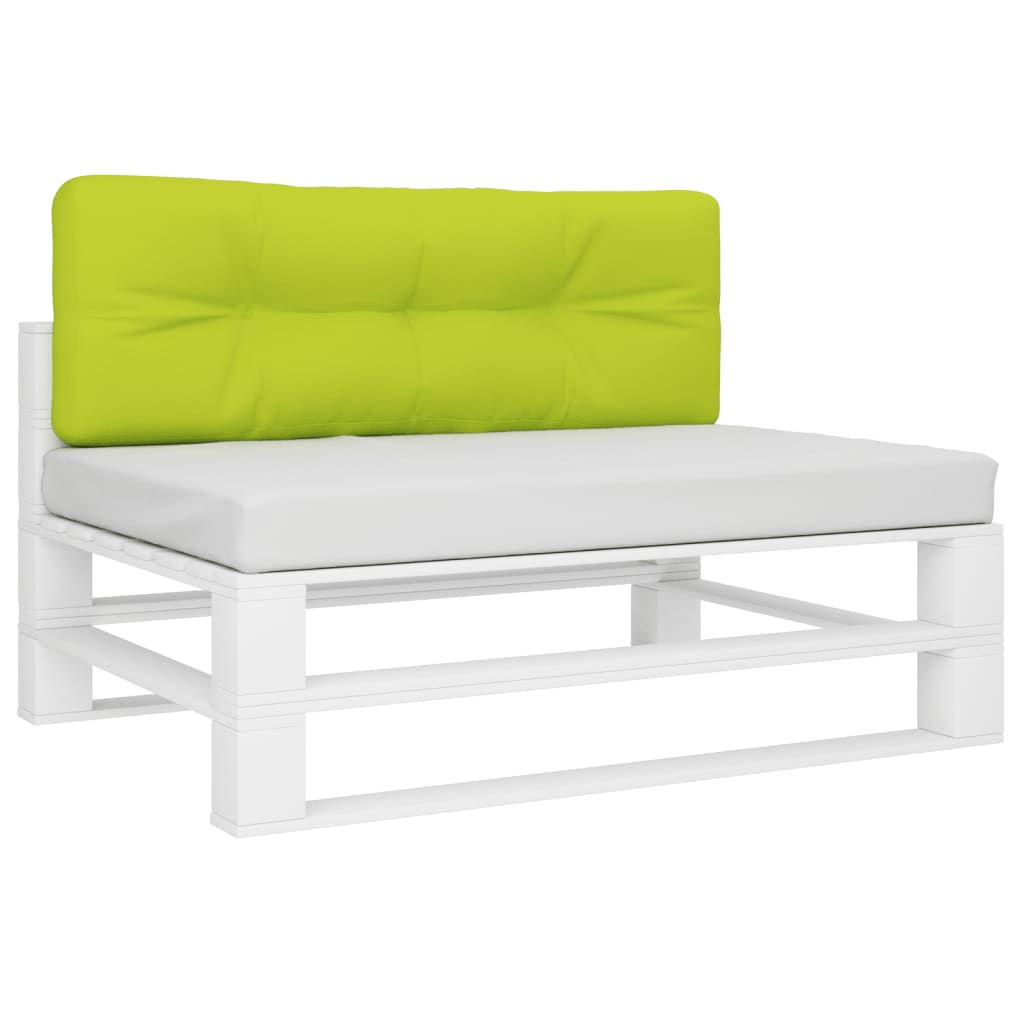 Vidaxl palletkussen 120x40x12 cm stof heldergroen