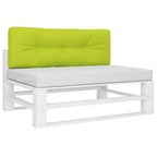 Vidaxl palletkussen 120x40x12 cm stof heldergroen