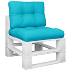 Vidaxl palletkussens 2 st stof turquoise