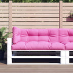 VidaXL Palletkussens 3 st stof  roze