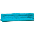 Vidaxl palletkussens 5 st stof  turquoise