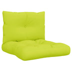 Vidaxl palletkussens 2 st stof felgroen