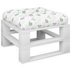 Vidaxl palletkussen 60x61,5x10 cm bladpatroon oxford stof