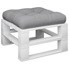 Vidaxl palletkussen 58x58x10 cm stof grijs