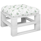 Vidaxl palletkussen bladpatroon 58x58x10 cm oxford stof