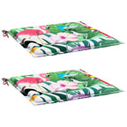 Vidaxl tuinstoelkussens 2 st 40x40x4 cm stof meerkleurig