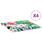 Vidaxl tuinstoelkussens 4 st 40x40x4 cm stof meerkleurig