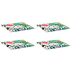 Vidaxl tuinstoelkussens 4 st 40x40x4 cm stof meerkleurig