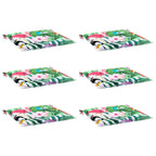 Vidaxl tuinstoelkussens 6 st 40x40x4 cm stof meerkleurig