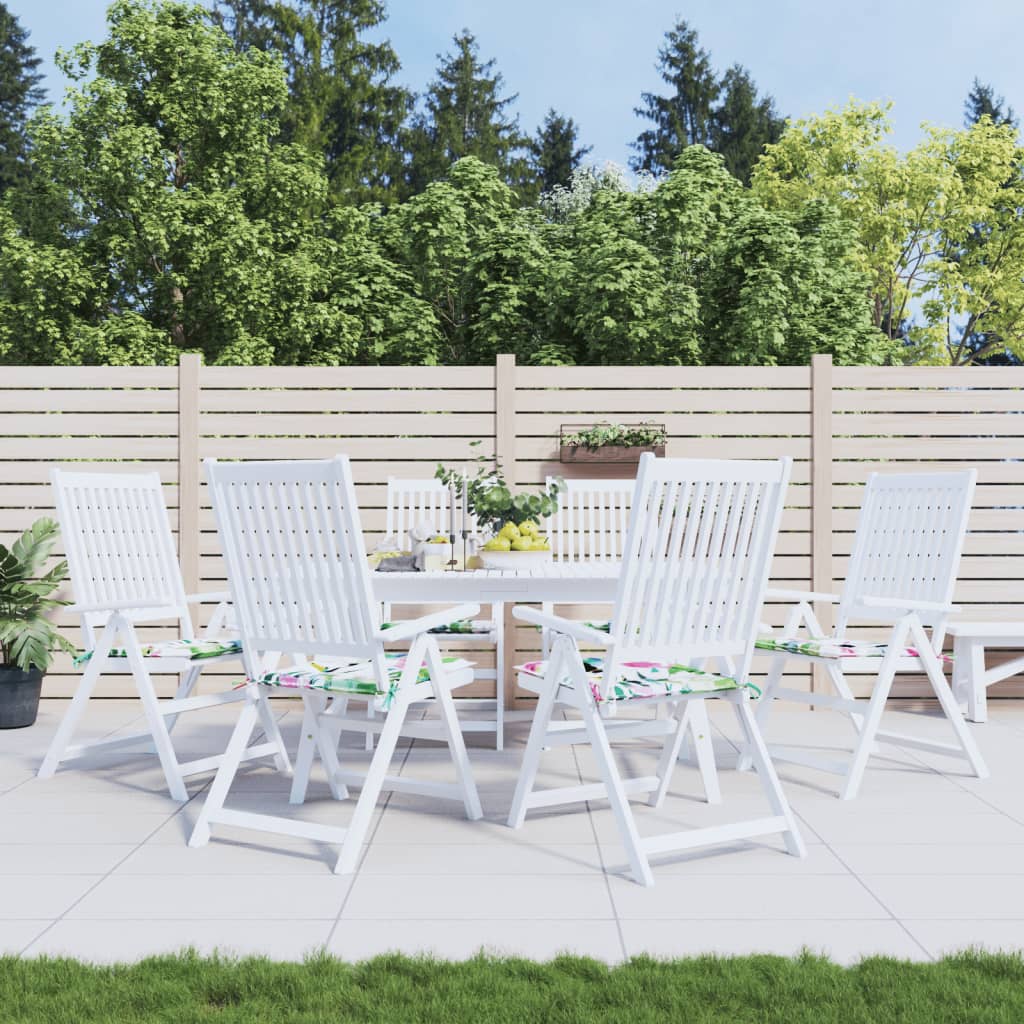 Vidaxl tuinstoelkussens 6 st 40x40x4 cm stof meerkleurig