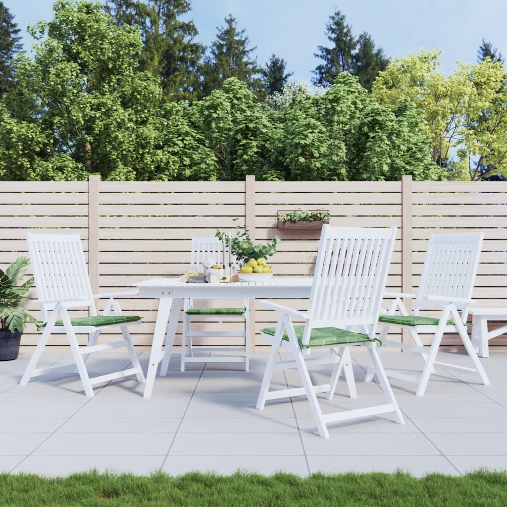 Vidaxl stoelkussens 4 st bladpatroon 40x40x4 cm stof