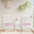 Vidaxl tuinstoelkussens 2 st 40x40x4 cm stof roze