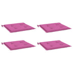 Vidaxl tuinstoelkussens 4 st 40x40x4 cm stof roze