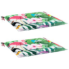 Vidaxl tuinstoelkussens 2 st 50x50x4 cm stof meerkleurig