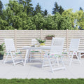 Vidaxl tuinstoelkussens 4 st 50x50x4 cm stof meerkleurig