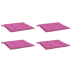 Vidaxl tuinstoelkussens 4 st 50x50x4 cm stof roze