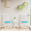Vidaxl tuinstoelkussens 2 st 50x50x4 cm stof turquoise