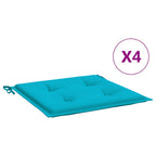 Vidaxl tuinstoelkussens 4 st 50x50x4 cm stof turquoise