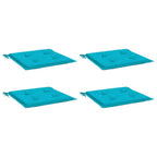 Vidaxl tuinstoelkussens 4 st 50x50x4 cm stof turquoise