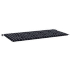 Vidaxl tuinbankkussen ruitpatroon 100x50x4 cm oxford stof zwart