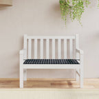 Vidaxl tuinbankkussen ruitpatroon 100x50x4 cm oxford stof zwart