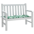 Vidaxl tuinbankkussen 120x50x4 cm oxford stof bladpatroon
