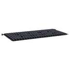 Vidaxl tuinbankkussen ruitpatroon 120x50x4 cm oxford stof zwart