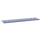 Vidaxl tuinbankkussen gestreept 200x50x4 cm stof wit en blauw