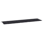 Vidaxl tuinbankkussen ruitpatroon 200x50x4 cm stof zwart