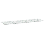Vidaxl tuinbankkussen bladpatroon 200x50x4 cm stof
