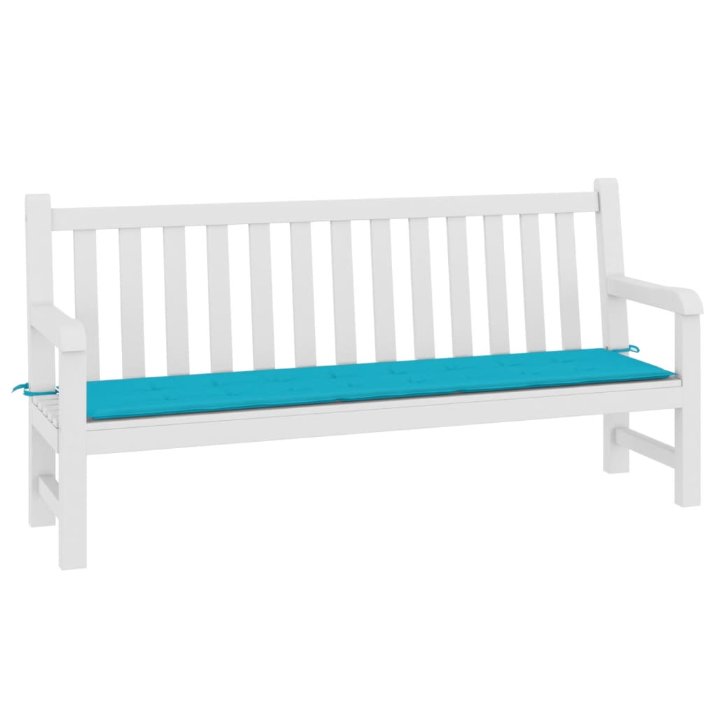 Vidaxl tuinbankkussen 200x50x4 cm stof turquoise
