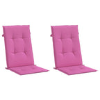 Vidaxl tuinstoelkussens hoge rugleuning 2 st 120x50x3 cm stof roze