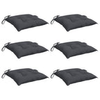 Vidaxl stoelkussens 6 st 40x40x7 cm oxford stof antracietkleurig