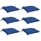 Vidaxl stoelkussens 6 st 40x40x7 cm oxford stof blauw