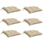 Vidaxl palletkussens 6 st 50x50x7 cm oxford stof beige