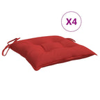 Vidaxl palletkussens 4 st 50x50x7 cm oxford stof rood