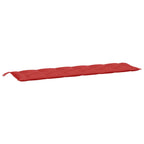 Vidaxl tuinbankkussen 200x50x7 cm stof rood