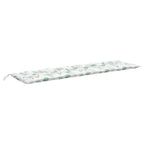 Vidaxl tuinbankkussen bladpatroon 200x50x7 cm stof