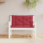Vidaxl tuinbankkussens 2 st 100x50x7 cm oxford stof wijnrood