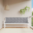 Vidaxl tuinbankkussens 2 st 200x50x7 cm oxford stof grijs