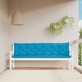 Vidaxl tuinbankkussens 2 st 200x50x7 cm oxford stof lichtblauw
