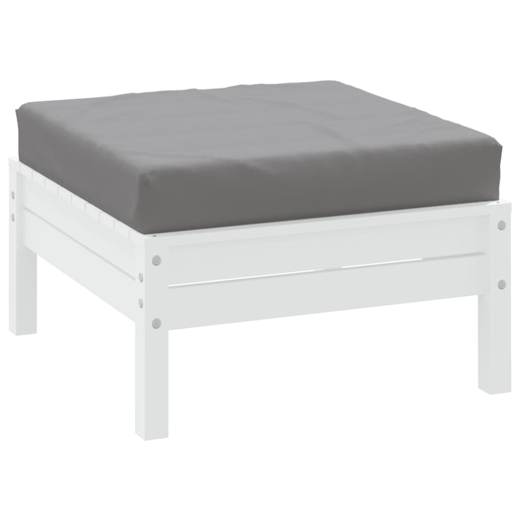 Vidaxl palletkussen 60x60x9,5 cm oxford stof grijs