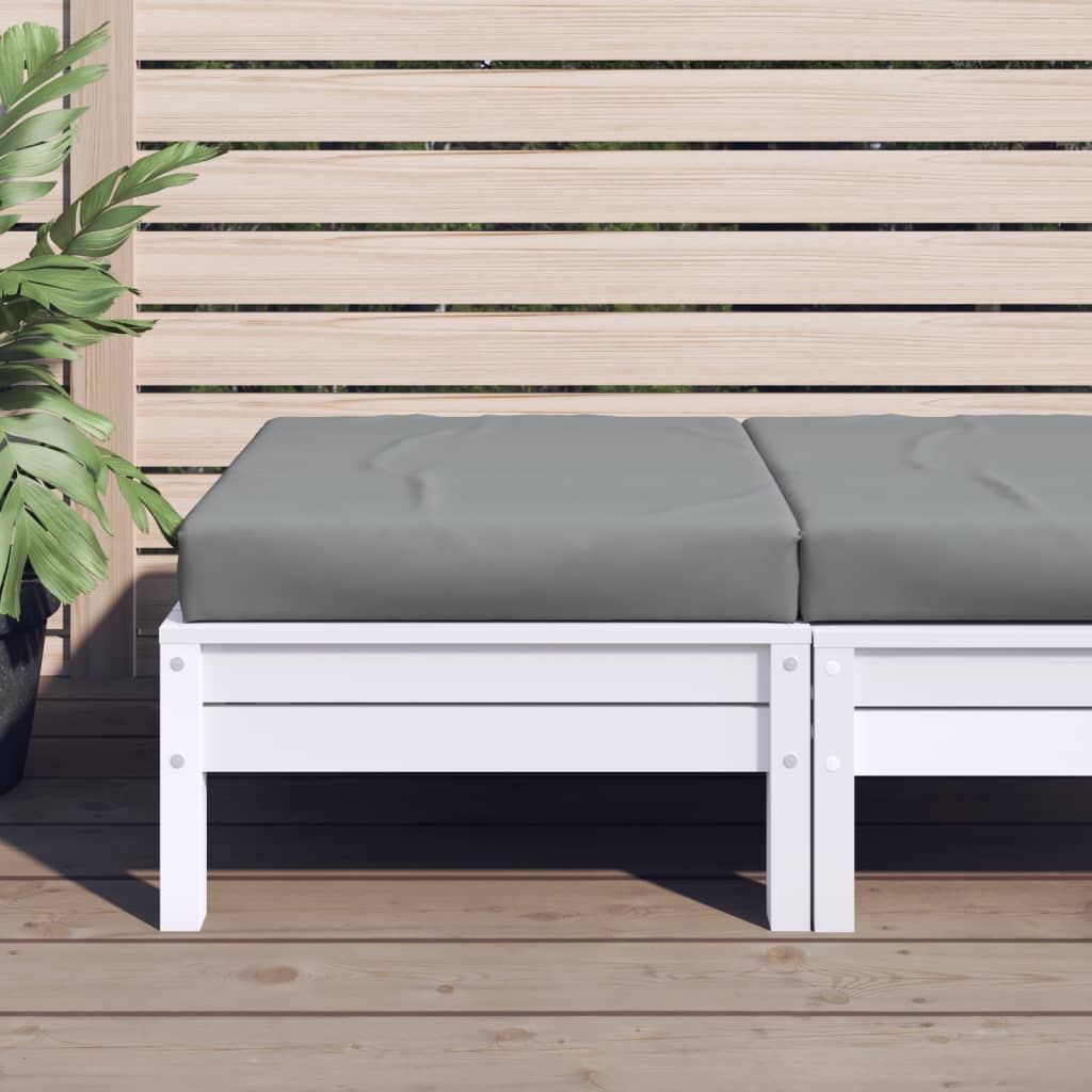 Vidaxl palletkussen 60x60x9,5 cm oxford stof grijs