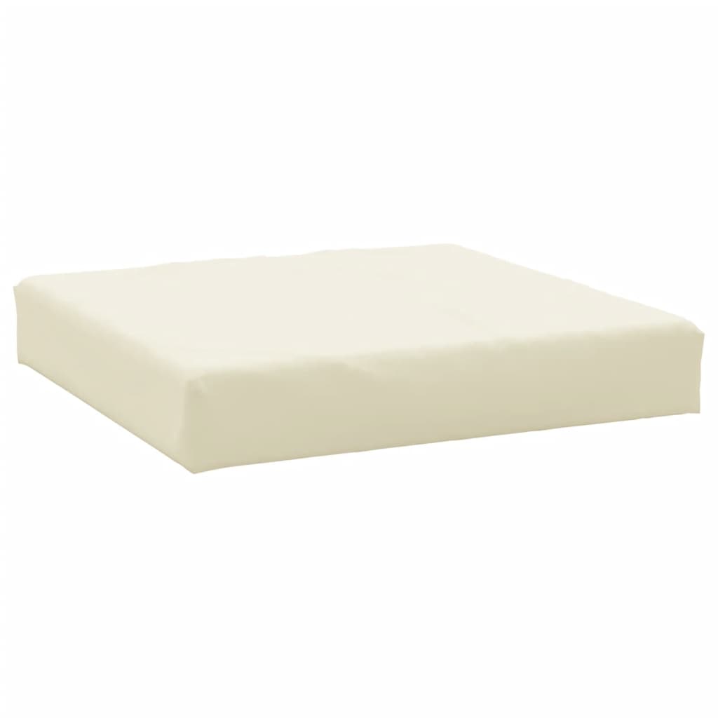 Vidaxl palletkussen 60x60x9,5 cm oxford stof crèmekleurig