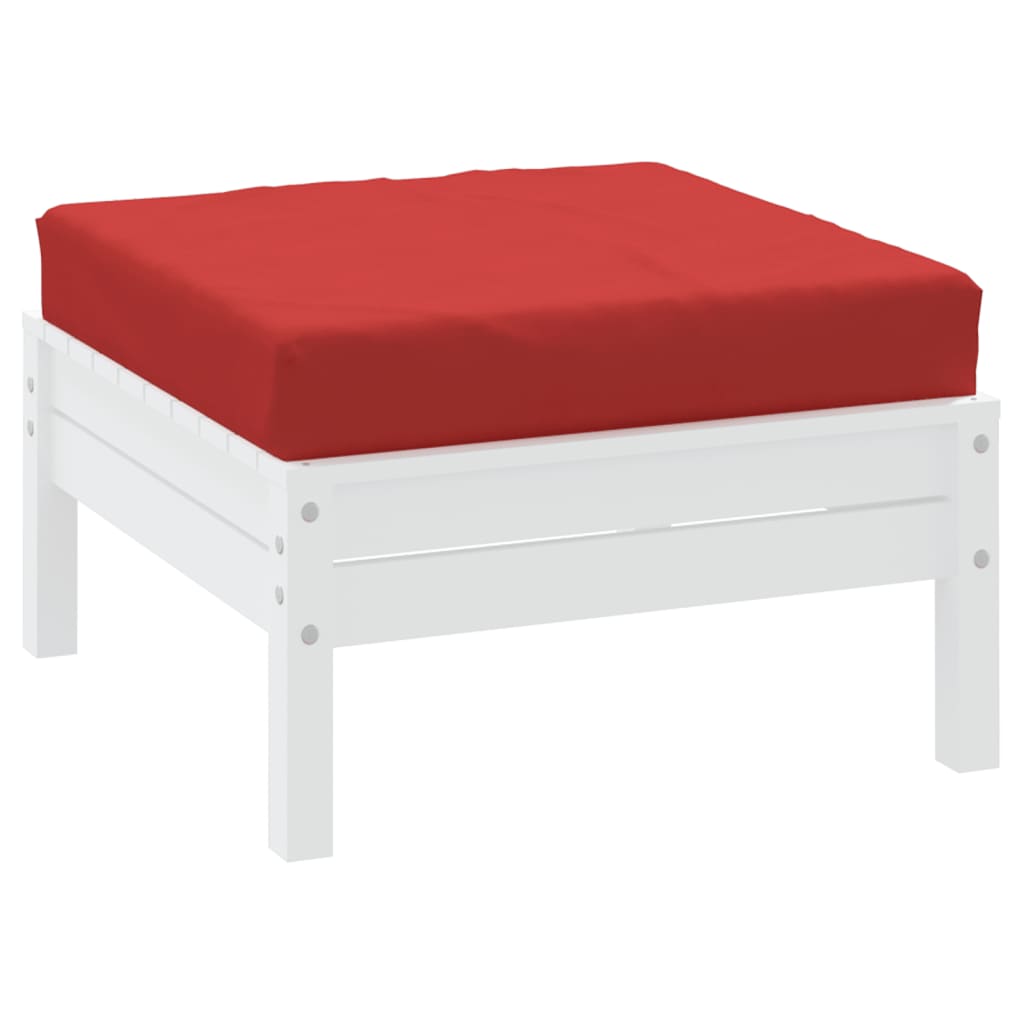 Vidaxl palletkussen 60x60x9,5 cm oxford stof rood