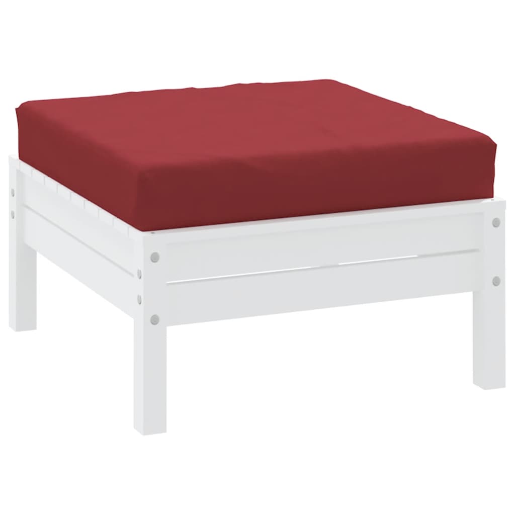 Vidaxl palletkussen 60x60x9,5 cm oxford stof wijnrood