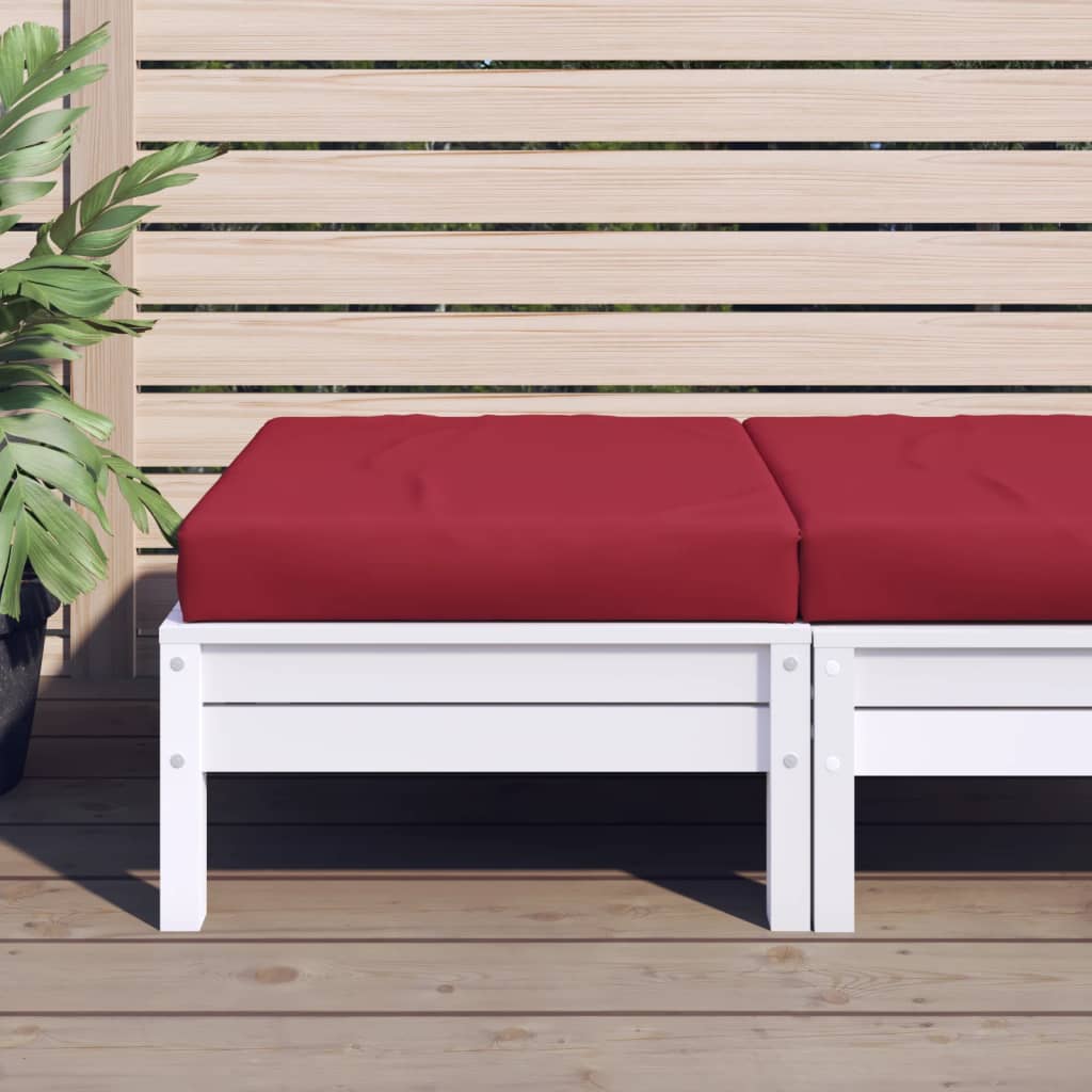 Vidaxl palletkussen 60x60x9,5 cm oxford stof wijnrood