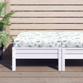 Vidaxl palletkussen bladpatroon 60x60x8 cm oxford stof